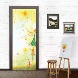 현관문 리폼 시트지 LS05-027H 작업 헤라제공