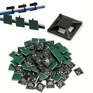 50/100pcs 우편 마운트 내구성 클립 클램프 벽 홀더 페달 보드 케이블 관리 야외 기본