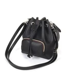 쿨샵 여성 크로스백 포켓백 귀여운 미니 버킷백 4색 여성백팩 여성가죽백팩