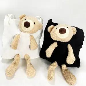 귀여운 쁘띠 테디베어 곰돌이인형 숄더 에코백 2type 곰돌이에코백 테디베어에코백