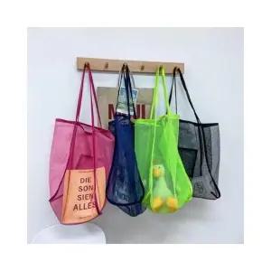 매쉬 숄더백 비치가방 목욕가방 메쉬가방 매쉬가방 그물백 그물가방 장바구니 망사가방