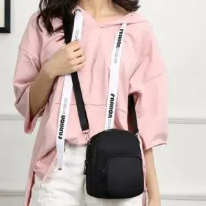 남녀공용 블랙 미니 크로스백 분리수납 핸드폰가방