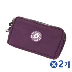 스트랩 3단 멀티파우치 퍼플 미용가방 파우치선물