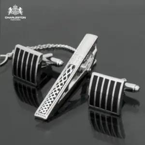 셔츠 커프스버튼 넥타이핀 세트