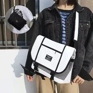 남여공용 심플 베이직 학생 캐주얼 메신저백 크로스백 남자메신저백 여자메신저백