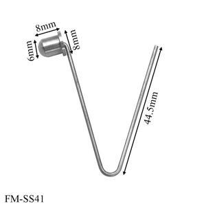5개입 스테인리스 스틸 V형 싱글 헤드 와이어 스프링 클립 텐트 폴 푸시 버튼 잠금 튜브 핀