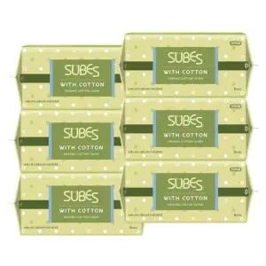 슈베스 위드코튼 유기농 순면커버 생리대 오버나이트 8P x6팩