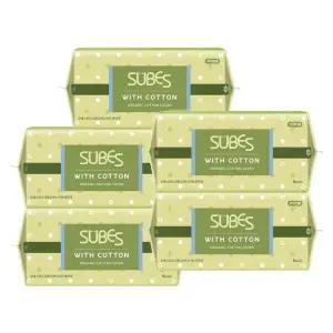 슈베스 위드코튼 유기농 순면커버 생리대 오버나이트 8P x5팩