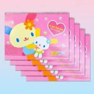 [JED] 드로잉북 캐릭터 발달용 아트북 창의력 5개 종합장 스케치북 어린이 세트 1세트