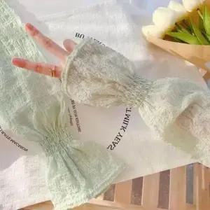 꽃레이스팔토시 여성 운전용 팔토시 꽃 레이스 사무 팔보호 공방 목공