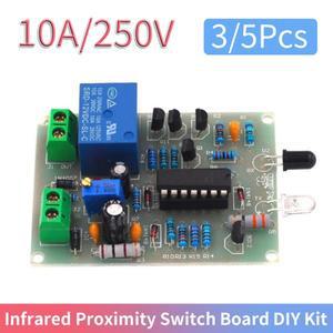 3/5Pcs 자동 수도꼭지 제어 모듈 적외선 근접 스위치 보드 DIY 키트 핸드 드라이어 IR 센서