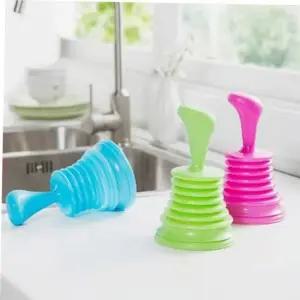 배수구막힘 TBZ 다용도 미니 강력 뚫어뻥 1개(색상랜덤)