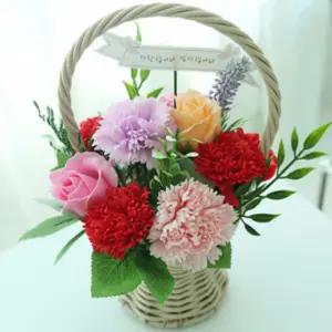 비너스 카네이션 바구니 어버이날 스승의날 부모님 선물 선생님선물 인테리어 소품 세아커머스