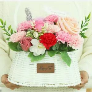 센터피스 카네이션 바구니 어버이날 스승의날 부모님 선물 인테리어 소품 세아커머스