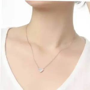 하트 18k 기념일선물 쇼핑백 목걸이 여자도금목걸이 포함 도금