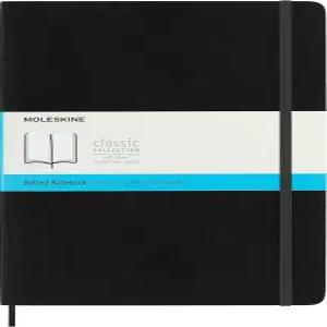 몰레카인 클래식 노트북 소프트 커버 XL(7.5인치 x 9.5인치) 점선 블랙 192페이지