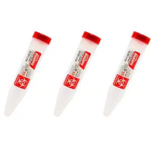 에브리 레디 응급처치 포르타 잠금 메커니즘이 있는 휴대용 샤프 컨테이너 - 3 카운트