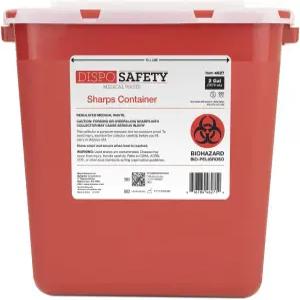 다이나렉스 디스포 세이프티 샤프 컨테이너 - 2갤런 안전한 유해 폐기물 처리를 위한 천공 저항성