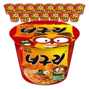 농심 너구리 큰사발, 111g, 16개