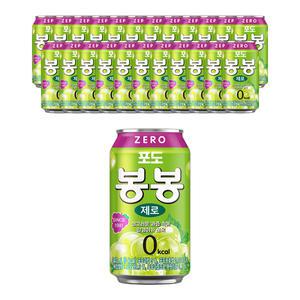 봉봉 포도 제로, 340ml, 24개