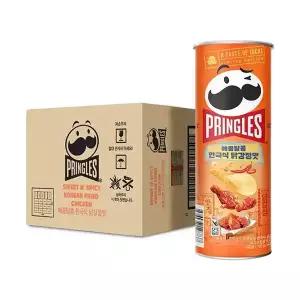 [프링글스] 매콤달콤 한국식 닭강정맛 100g, 12입, 1개