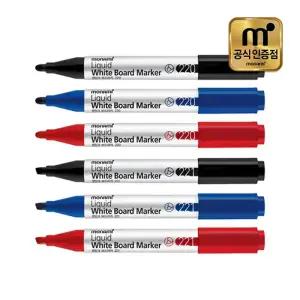 모나미 생잉크보드마카 220 둥근촉/사각촉_12자루1타