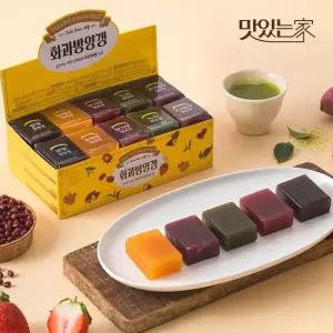 화과방 큐빅양갱 30개입 +쇼핑백) 인기간식 어르신 프리미엄 디저트 선물