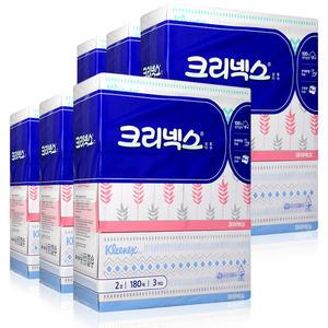 크리넥스 미용티슈 180매 x 18팩(1박스) 유한킴벌리