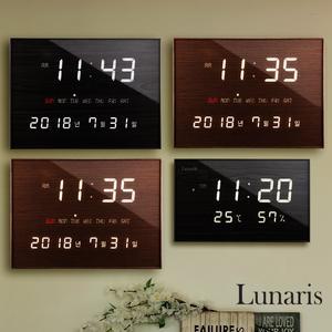 국산 루나리스 GPS 전파 디지털 LED 전자 무소음 벽시계 인테리어시계 이사 집들이 개업 선물