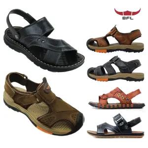BFL 2021 신상 남성 캐주얼 샌들 천연가죽 사용 남자 슬리퍼 겸용