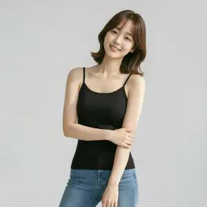 아이엠속옷 브라탑나시 일체형패드 캡내장 끈나시 브라런닝