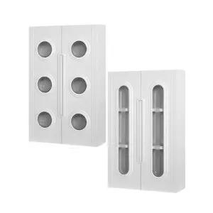 용남 튼튼하고 세련된 욕실 수납장 투명써클 800/투명슬림 800