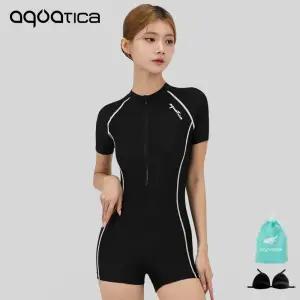 아쿠아티카 여성 반신수영복 반팔 집업 AQA27515 단품3종세트