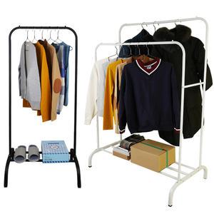 이동식 행거 스탠드 옷걸이 헹거 2단 멀티형 수납 선반 드레스룸