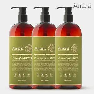 [아미니]아미니 릴렉싱스파 오일 바디워시 시트러스 허브향 400ml 3개
