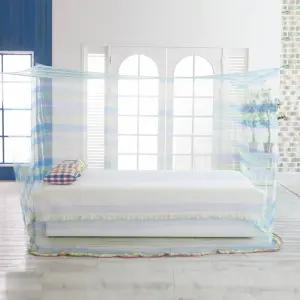 국산 튼튼한 사각모기장 블루사각(중대) 2-3인용 (높이180cm)