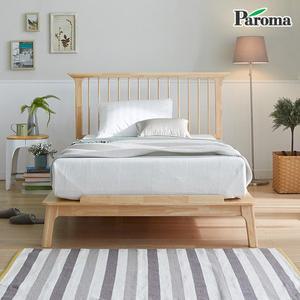 [파로마] 로렐 고무나무 통판넬 침대 SS+독립매트리스