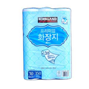 커클랜드 프리미엄 화장지 40m 30롤 3겹 두루마리 휴지 코스트코