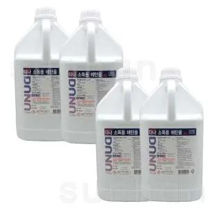 다나제약 조은(다나) 소독용에탄올(83%) 4L X4개/소독용 에탄올 알콜 대용량