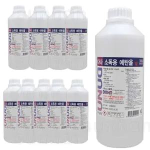 다나제약 조은(다나) 소독용에탄올(83%) 1LX10개/소독용 에탄올 알콜 상처소독