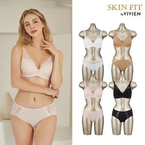[비비안][BEST] 비비안 썸머쿨링 누디레이스 브라팬티세트 8종 4+4 노와이어