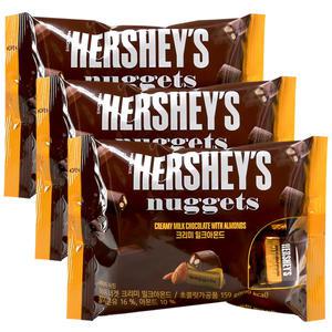 허쉬초콜릿 너겟 크리미아몬드159g x3개