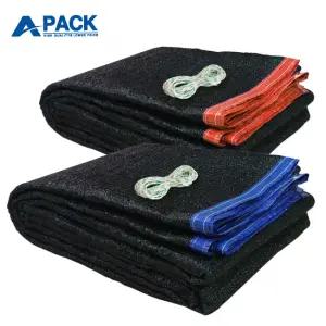 차광망 차양막 그늘막 차광막 : 흑색 95%이중직 2면봉제 6x8m