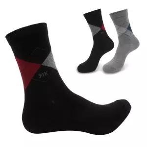 국산 면100 순면 남자 정장 발목이조이지않는 무압박 양말 아가일 장목-6켤레