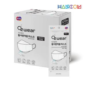 한컴 오투웨어 이지퓨어 마스크 KF94 대형 50매 화이트/ 식약청인증 황사방역 미세먼지
