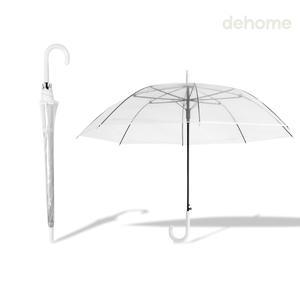 투명우산 일회용 우산 파스텔 땡땡이 무지개