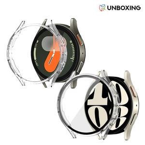 [UBX] 갤럭시워치 7/6/5/4 풀커버 강화유리 하드 케이스 40 44mm