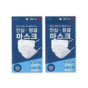 [아이리스] 70매 안심청결마스크 중형 PM-7PN-L