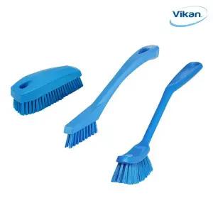 [바이칸] 주방 씽크대 욕실청소 브러쉬 3종세트 C타입(자루솔+틈새솔+핸드솔)