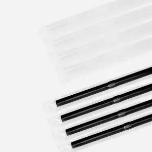 테이크아웃 자바라 스트로우 개별포장 빨대 500개